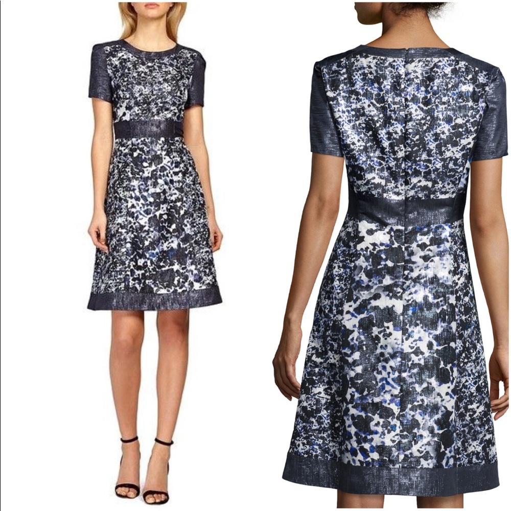 NWOT Kay Unger Floral A-Line Dress